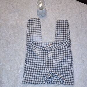 Free People Blue, Yellow, and White Skinny Pants Size 25